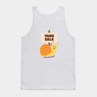 Cute Snail I Love Yard Sale Tank Top